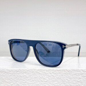 Tom Ford Translucent Blue Aviator Sunglasses